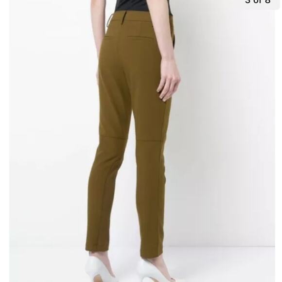 Tibi black Anson Stretch Rib Insert Loden Riding Pants Trousers sz 2 - Picture 2 of 9